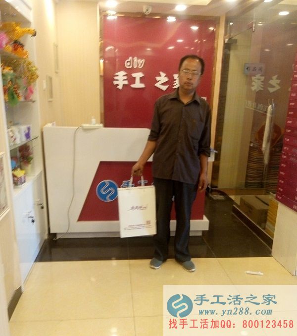 欲組織人做手工活創(chuàng)業(yè)，山東聊城張先生來手工活之家考察(圖1)