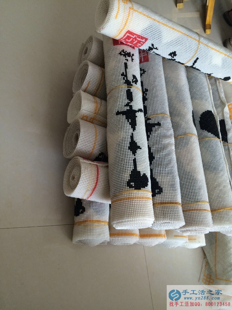 安徽淮海蔡先生節(jié)假期間來手工活之家考察串珠繡項(xiàng)目，在家做手工活賺錢