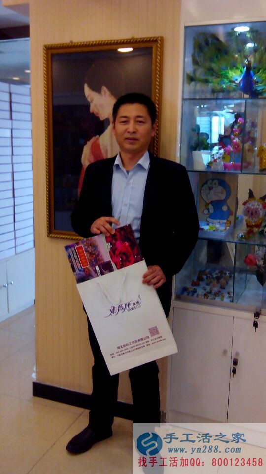 男士也做手工活！河南許先生來手工活之家找兼職手工活