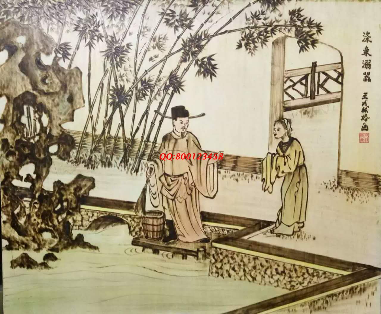 【民間手工藝品推介】邱縣傳統(tǒng)純手工烙畫，《二十四孝系列》預(yù)約定制，尺寸46*39cm