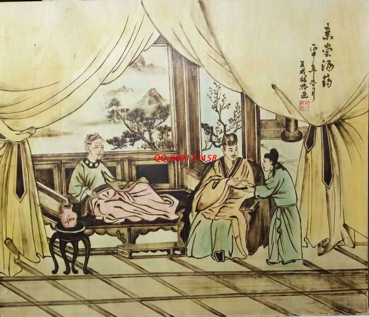 【民間手工藝品推介】邱縣傳統(tǒng)純手工烙畫，《二十四孝系列》預(yù)約定制，尺寸46*39cm