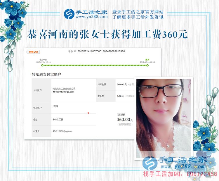 美術(shù)老師的新杰作，河南張女士暑假里兼職手工活賺錢忙(圖1)