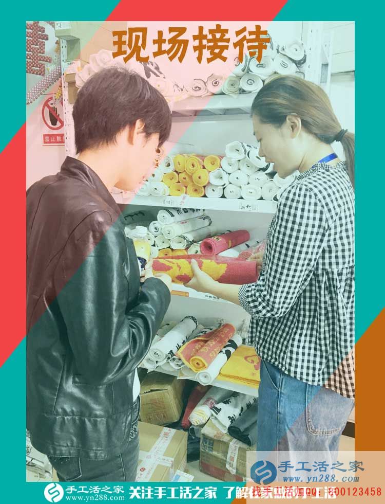手工活之家——客戶現(xiàn)場參觀珠繡成品