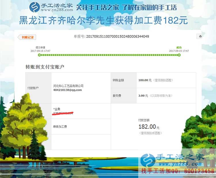 自己試做之后掙了錢，黑龍江齊齊哈爾李先生決定辭職回家組織人做手工活創(chuàng)業(yè)(圖1)