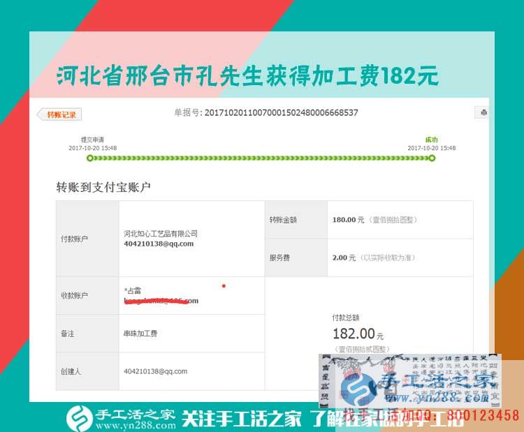 沒生意的時候咋辦？河北邢臺汽修老板孔先生兼職做串珠珠繡畫賺錢(圖1)