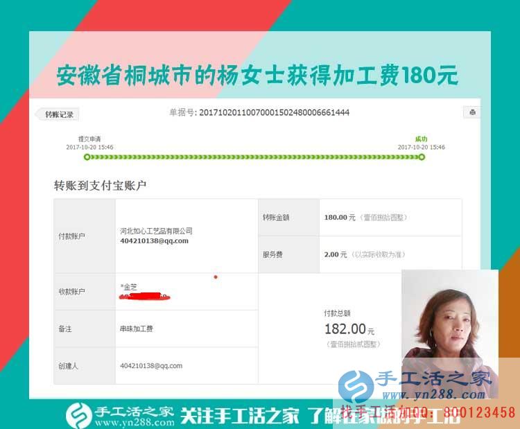 相信緣分，安徽桐城楊女士一直在家做手工活賺錢(圖1)