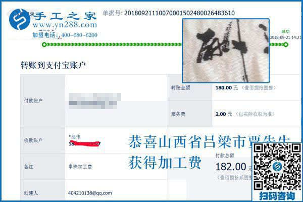 試做過關(guān)，山西呂梁賈先生開始在家組織人做手工活加盟項(xiàng)目