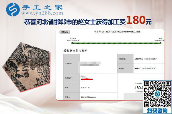 這是本地的外發(fā)手工活，我相信！河北邯鄲趙女士與娘家人嫂子一起做