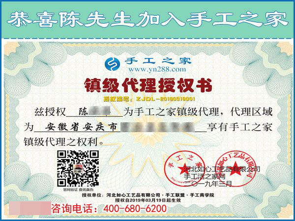 做鎮(zhèn)代預(yù)備縣代，安徽安慶市陳先生為何如此看中手工之家項目？(圖2)
