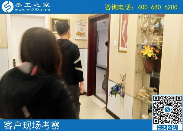 4月8日,為什么都說這個(gè)可以帶回家做的手工活是真的手工活加工項(xiàng)目，手工之家接待考察加工客戶剪影