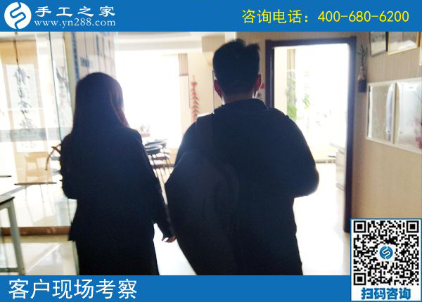 5月4日，哪里有在家做的手工活，找手工活做就選珠繡，手工之家接待考察加工客戶剪影
