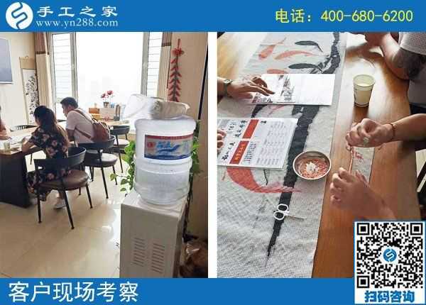 想做手工活哪里找？客戶現(xiàn)場(chǎng)考察手工之家雅薇麗珠繡(圖2)