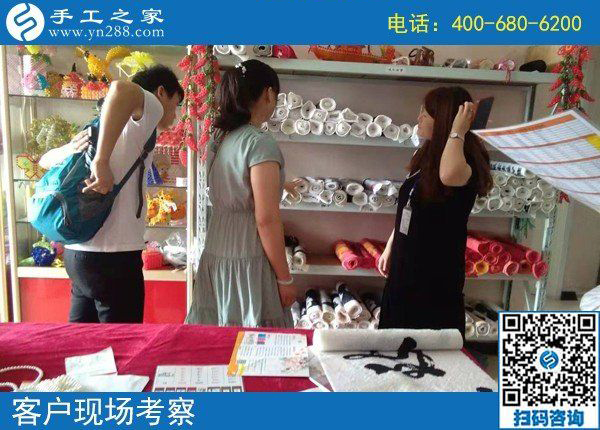 8月8日，正規(guī)外放手工活，適合在家做的手工活，手工之家接待考察加工客戶剪影