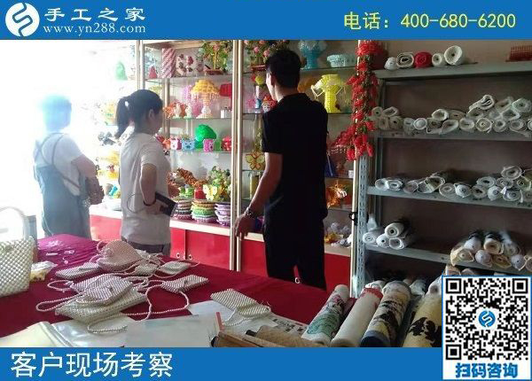 8月30日，把手工活拿回家做，越來越多的人選這里是有原因的，手工之家接待考察加工客戶剪影