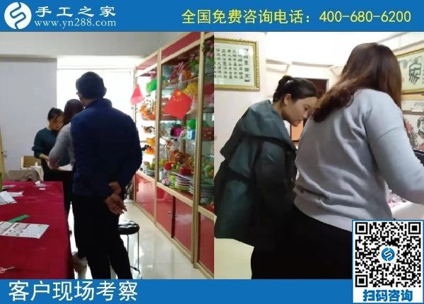 10月14日，好做的手工活大家都喜歡，就像珠繡串珠外發(fā)手工活一樣，手工之家接待考察加工客戶剪影