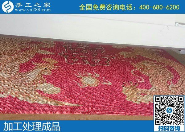 10月21日，簽正規(guī)合作協(xié)議的外發(fā)手工活，就是勵志珠珠繡，手工之家接待考察加工客戶剪影