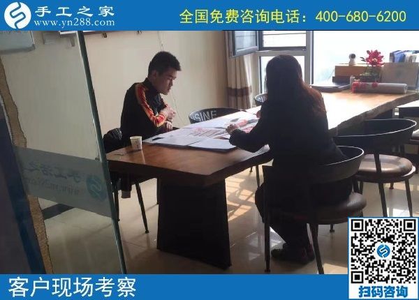 10月22日，天漸涼，大家選擇珠繡在家做的手工活原來是這個原因，手工之家接待考察加工客戶剪影