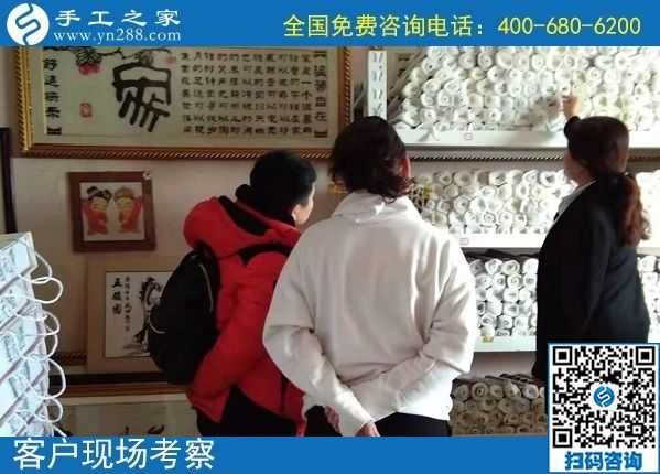 12月4日，簡單的農(nóng)村手工活加工項目、代理手工活加工項目就來這里，手工之家接待考察加工客戶剪影