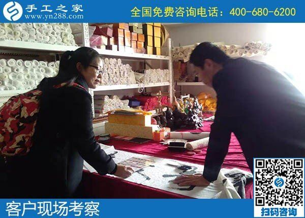 12月11日，找手工活做，正規(guī)的手工活代理加工就是勵志珠珠繡手工。手工之家接待考察加工客戶剪影