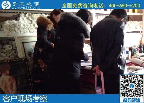 1月2日，拿回家做的手工活，正規(guī)外發(fā)手工活，就是勵(lì)志珠珠繡手工，手工之家接待考察加工客戶剪影