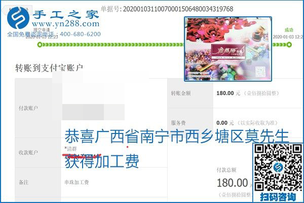 你、我、她，都能做，都能掙錢，這個手工活加盟項目是首選