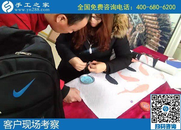 1月7日，正規(guī)手工活外發(fā)加工項目，在家賺錢的手工活沒有男女之分。手工之家接待考察加工客戶剪影