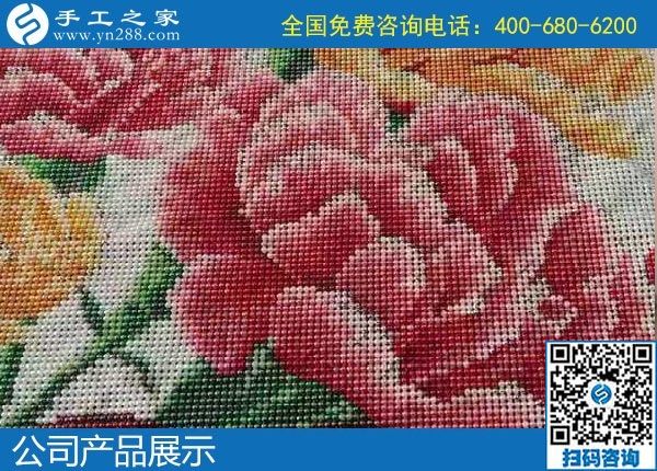 1月8日，手工活加盟項(xiàng)目，手工活拿回家做，這里的珠繡手工活更適合。手工之家勵(lì)志珠珠繡成品實(shí)拍