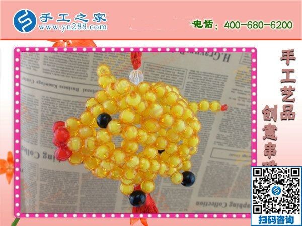 殘疾人也可以做的工作，就是手工之家珠繡手工活(圖1)