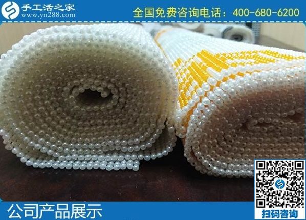 2月10日，想找手工活外發(fā)加工，選十多年歷史的成功企業(yè)手工之家能掙錢，勵(lì)志珠珠繡成品展示