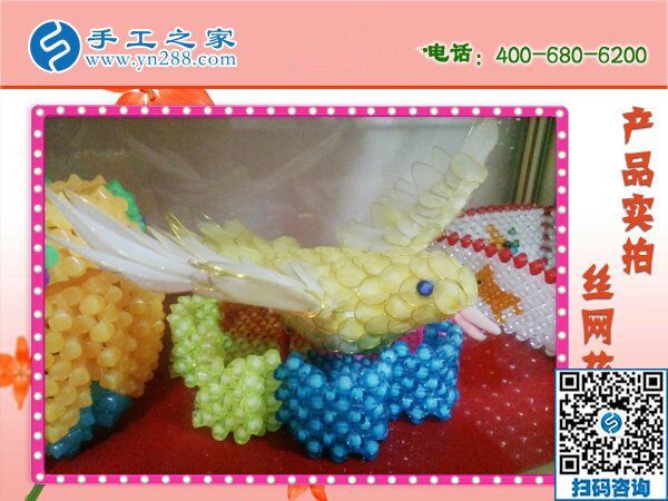 純手工活外發(fā)加工，一針一線手工之家串珠繡(圖1)