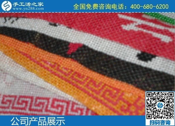 2月15日，純手工活外發(fā)加工項目，能掙錢的手工活就是勵志珠珠繡外發(fā)項目，手工之家勵志珠珠繡成品展示