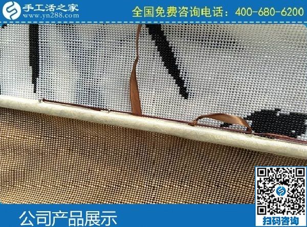 3月7日，找正規(guī)手工活代理加工項(xiàng)目，有沒(méi)有手工活拿回家做？手工之家勵(lì)志珠珠繡成品實(shí)拍