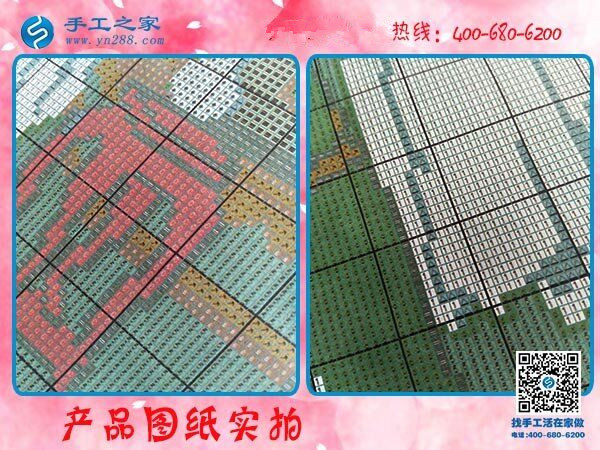 農(nóng)村婦女愛做的手工活，手工之家平面串珠繡(圖1)