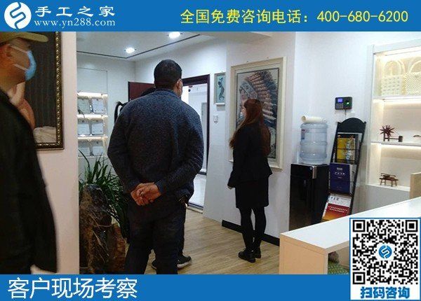 4月22日，組織人做手工活賺錢、代理手工活加工項(xiàng)目，就選勵(lì)志珠創(chuàng)業(yè)好項(xiàng)目，手工之家接待考察合作加工客戶剪影