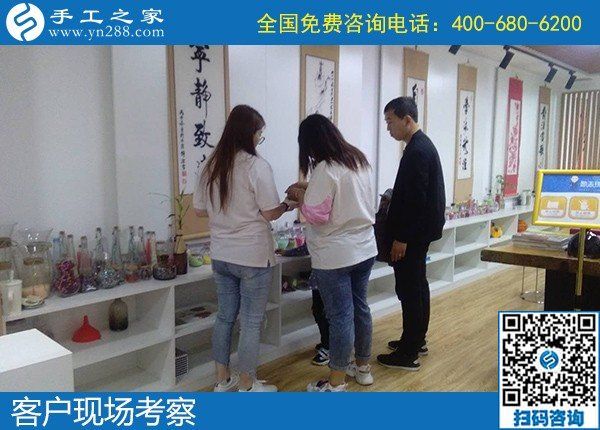 5月8日，正規(guī)手工活外發(fā)加工項目，手工活代理加工項目，就選勵志珠珠繡，手工之家接待考察合作加工客戶剪影