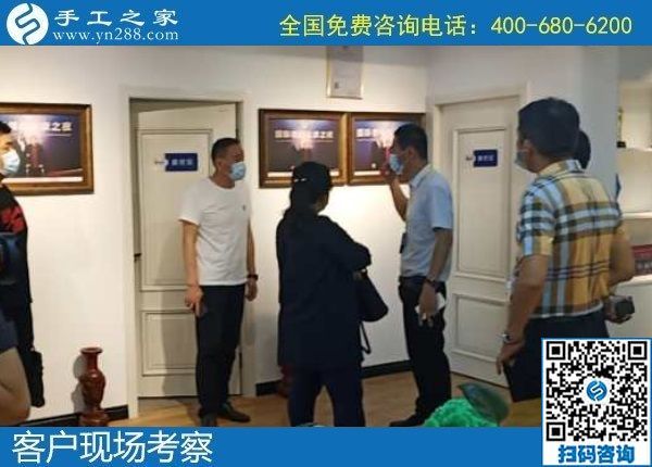 6月3日，富有愛心的手工活外發(fā)加工企業(yè)，對大家說在家做珠繡是個(gè)好選擇，手工之家接待考察合作客戶剪影