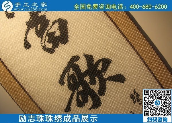 6月9日，沒有年齡限制，做手工活掙錢，選簡單好做、技術(shù)門檻低的外發(fā)加工手工活，勵志珠珠繡成品實(shí)拍
