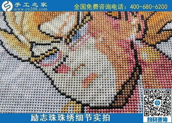 6月23日，在家做手工活掙錢，這個企業(yè)的手工活代理加工項目長期穩(wěn)定，勵志珠珠繡成品細節(jié)實拍