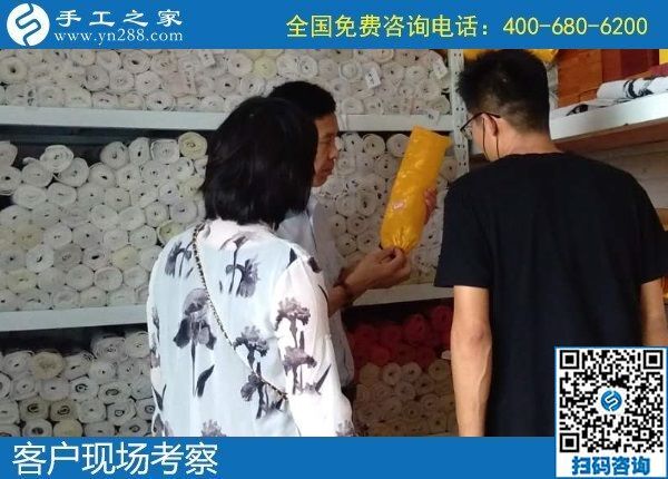 7月2日，怎樣的外發(fā)手工活才讓人放心？想把手工活拿回家做，選勵志珠珠繡，手工之家接待考察加工客戶剪影