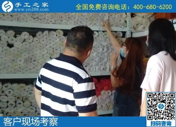 7月12日，代理手工活加工項(xiàng)目，做外發(fā)手工活，要掙錢就要注意這幾點(diǎn)。手工之家接待考察加工客戶剪影