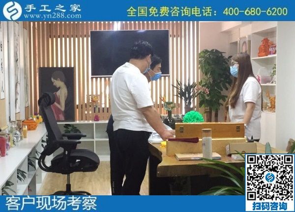 7月17日，有什么能賺錢的手工活？越來越多的人選擇勵志珠珠繡手工活外發(fā)加工項目，手工之家接待考察合作加工客戶剪影