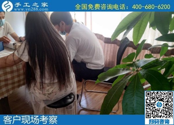 7月23日，可以帶回家做的手工活，大家選擇這里的勵志珠外發(fā)手工活是因為了解和信任，手工之家接待考察加工客戶剪影