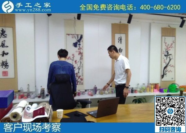 8月8日，可以在家做的手工活，拿回家做的手工活，選擇這個收益有保障的珠繡手工就對了。手工之家接待考察加工客戶剪影