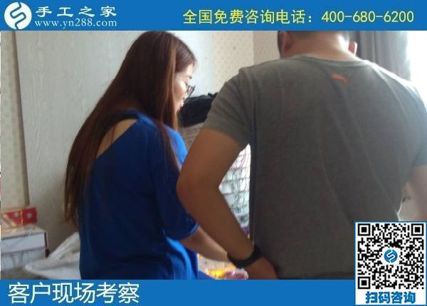 8月8日，可以在家做的手工活，拿回家做的手工活，選擇這個收益有保障的珠繡手工就對了。手工之家接待考察加工客戶剪影