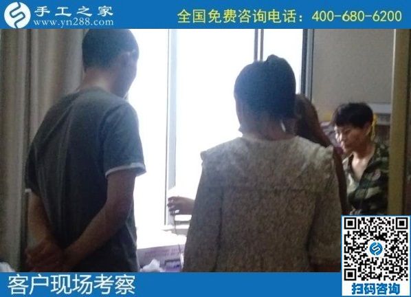8月31日，拿回家做的手工活，手工活簡(jiǎn)單易做，就選珠繡正規(guī)供料的手工活，手工之家接待考察加工客戶剪影