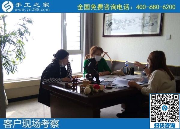 10月3日，手工活外發(fā)回收，這個(gè)可以寄到家做的手工活讓人安心在家掙錢(qián)，手工之家接待考察合作加工客戶(hù)剪影