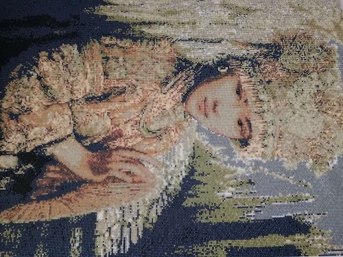 《苗族少女》民族風(fēng)系列，勵(lì)志珠珠繡純手工圖紙及成品(圖3)
