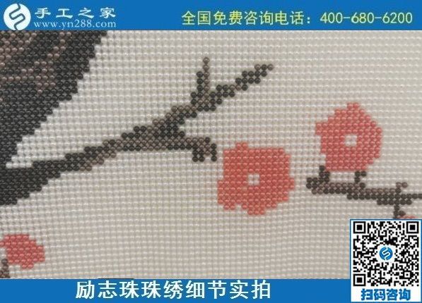 10月19日，在家做的手工活，拿回家做的手工活靠譜嗎，來這里就行了，勵志珠珠繡成品細(xì)節(jié)實(shí)拍