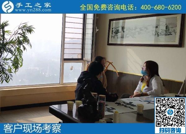 10月27日，手工活外發(fā)回收，在家賺錢(qián)的手工活，就是珠繡手工，手工之家接待考察合作加工客戶(hù)剪影