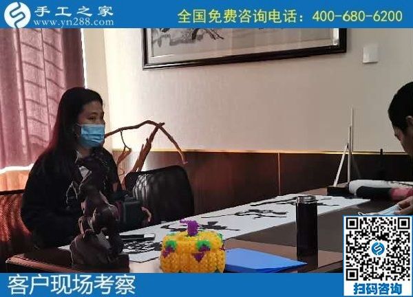 11月2日，手工活外發(fā)回收，這個(gè)可以拿回家做的手工活能掙錢嗎？實(shí)地看看就知道了，手工之家接待考察加工客戶剪影(圖3)